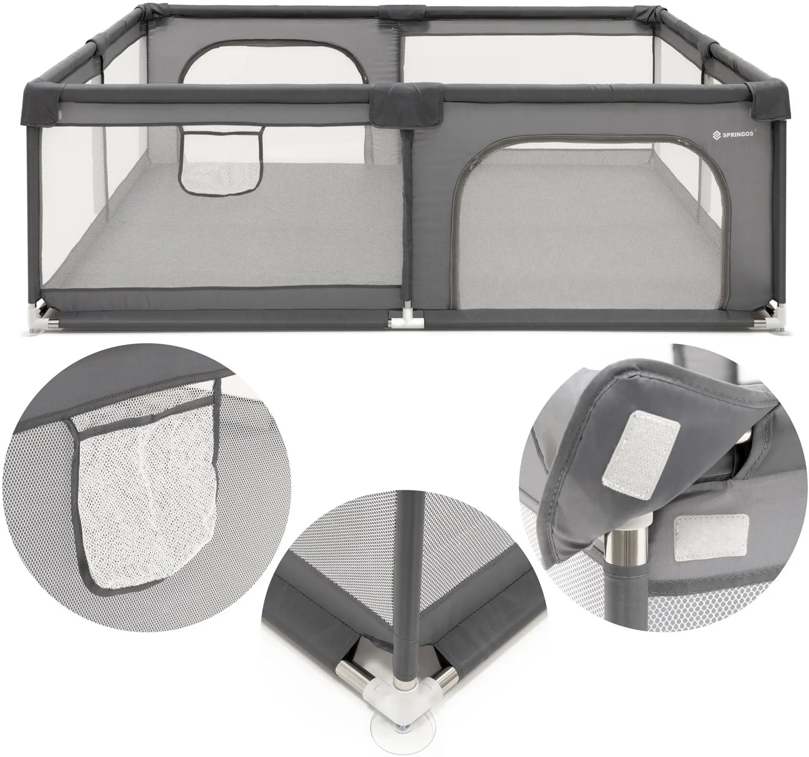 Manej Springos HA7529 (Grey) - 3