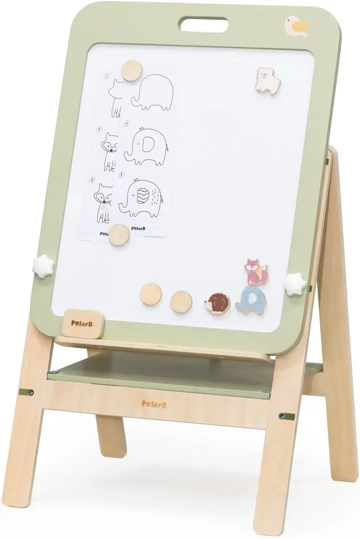 Tabla magnetica pentru desen 2in1 Viga Toys PolarB 44258 (Wood/Green)