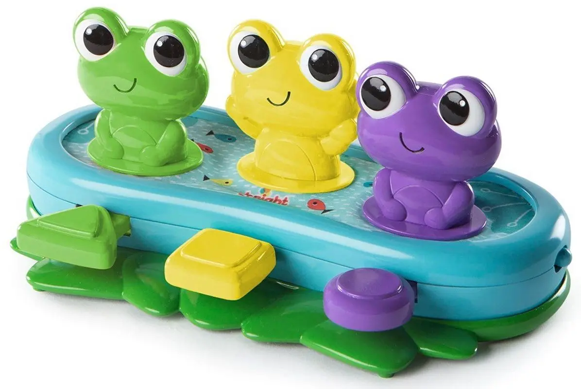 Jucarie muzicala Bright Starts Bop & Giggle Frogs