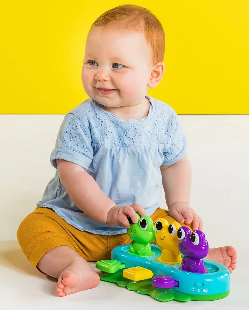 Jucarie muzicala Bright Starts Bop & Giggle Frogs