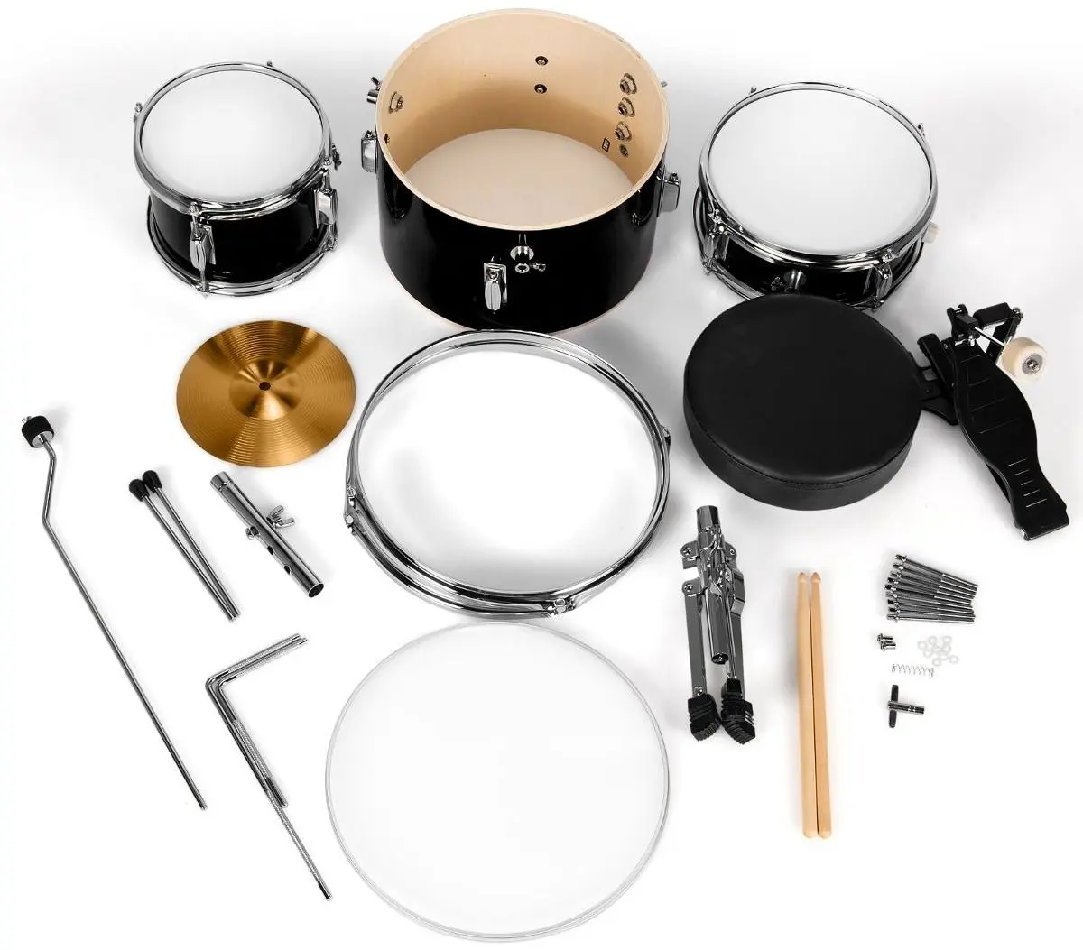 Set de tobe pentru copii Costway MU10072DK (Black) - 3