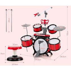 Детские барабаны Costway TM10023RE (Red) Thumb