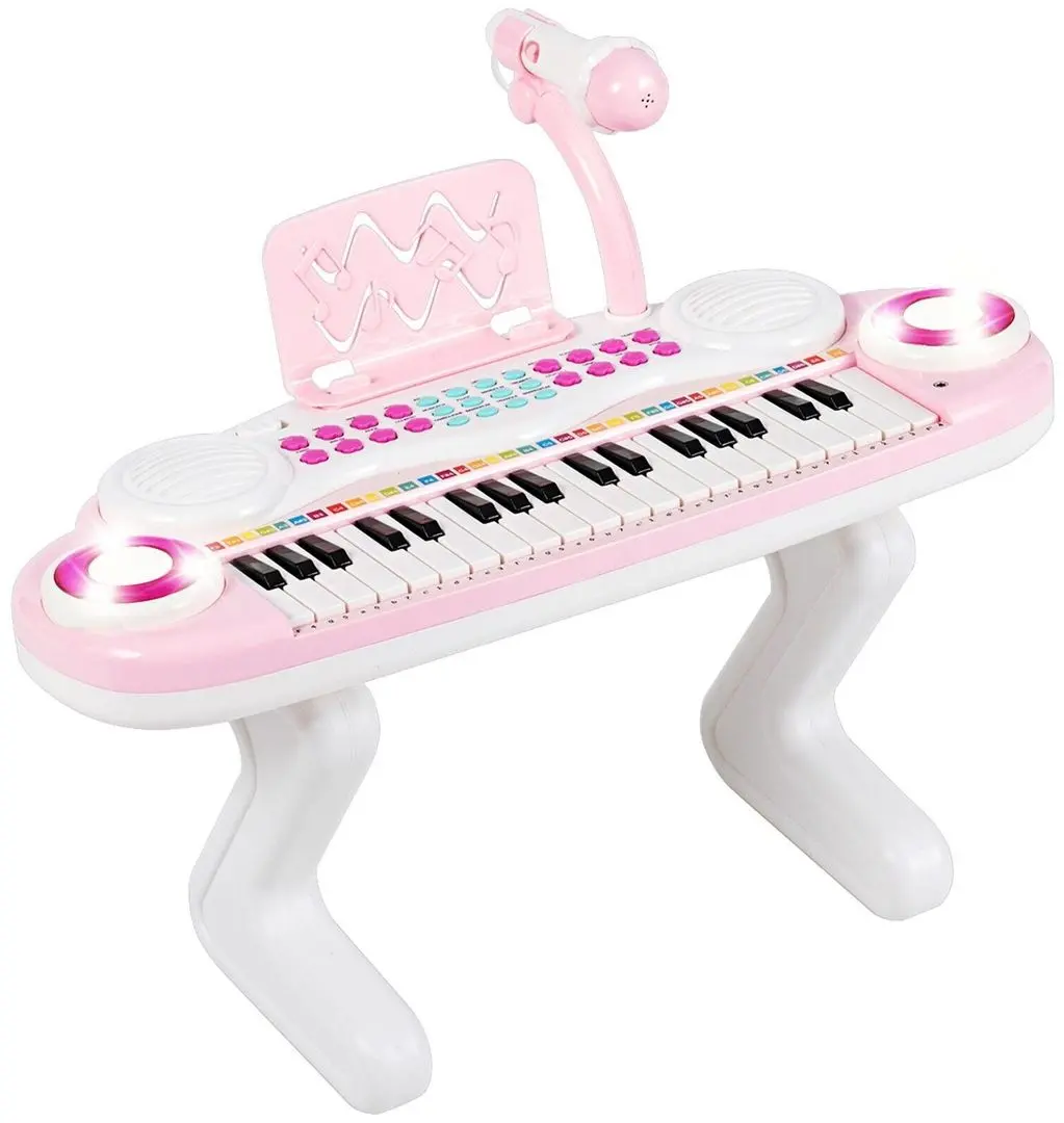 Детский синтезатор Costway TM10017PI (Pink/White)