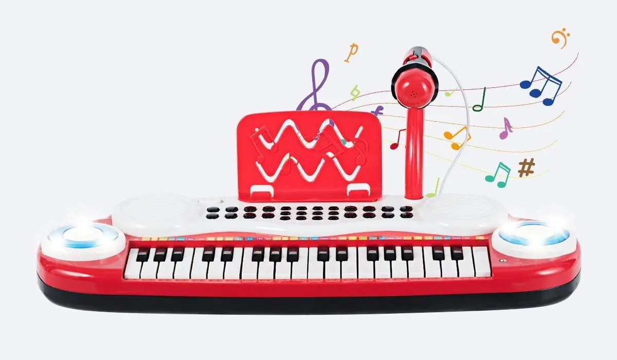 Sintetizator pentru copii Costway TM10017RE (Red)