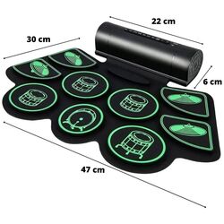 Set de tobe electronice Costway MU10093DE-GN (Black/Green) Thumb