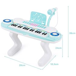 Детский синтезатор Costway TM10017BL (Blue) Thumb