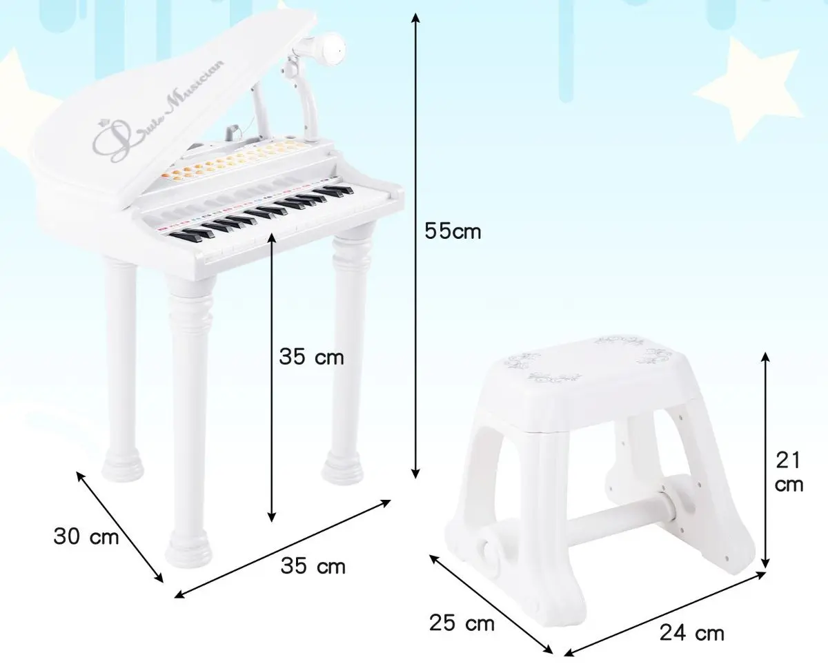Пианино Costway TM10060WH (White) - 3