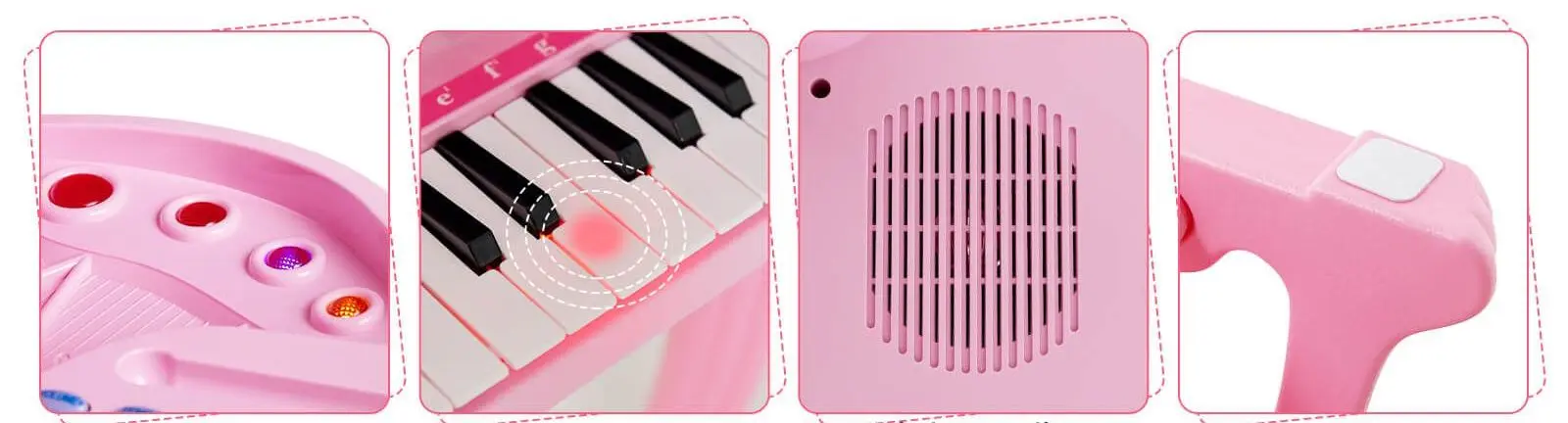 Пианино Costway TM10061PI (Pink) - 3