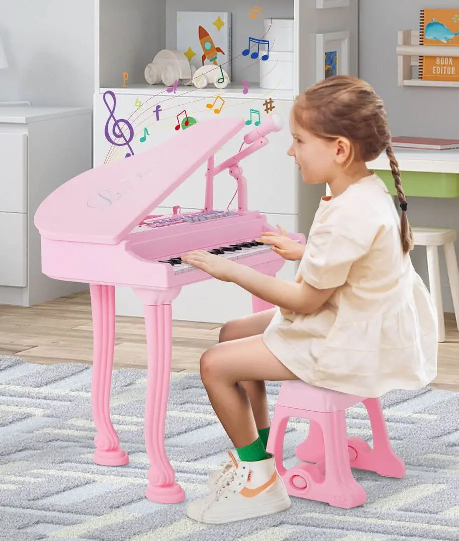 Пианино Costway TM10061PI (Pink) - 7