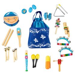 Set jucarii muzicale Ecotoys MK0700401 (Blue/Wood)