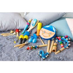 Set jucarii muzicale Ecotoys MK0700401 (Blue/Wood) Thumb