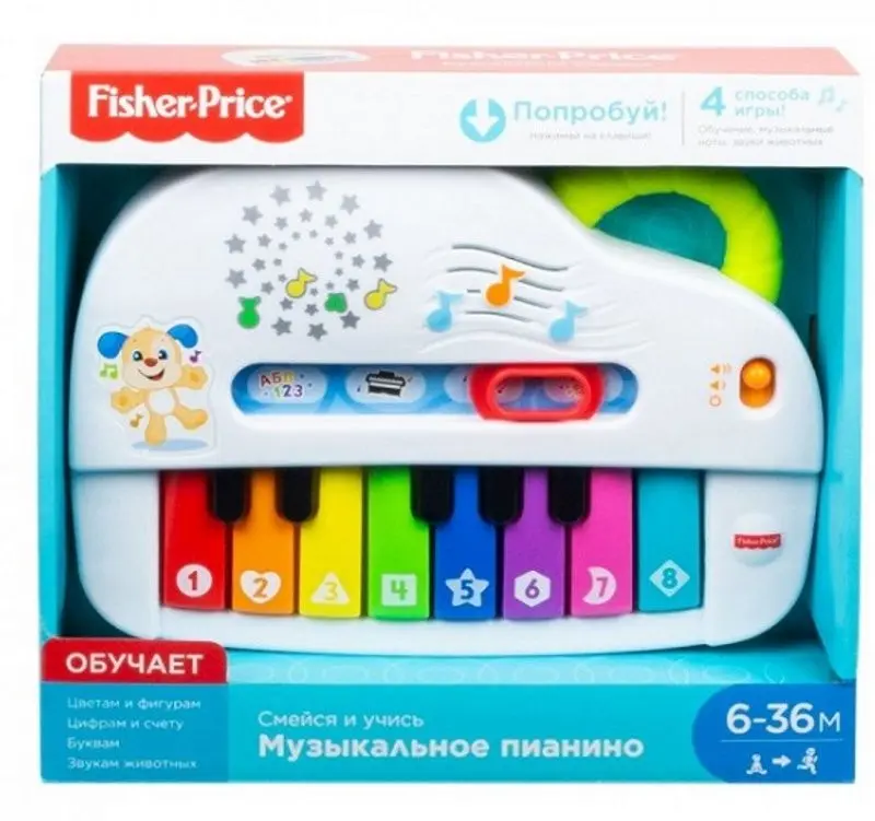Музыкальное пианино Fisher price Умный щенок GFK10 - 4