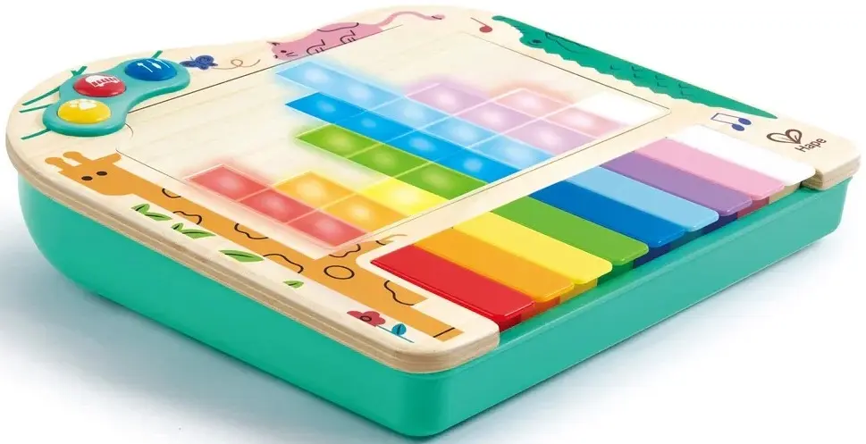 Jucarie interactiva Hape Dynamic Pixel Piano (Wood/Green)