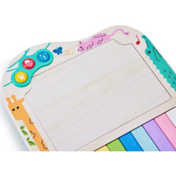 Jucarie interactiva Hape Dynamic Pixel Piano (Wood/Green) Thumb