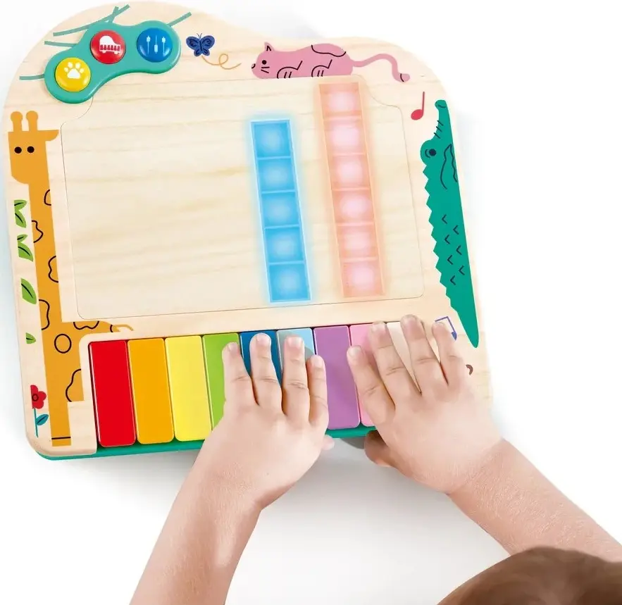 Jucarie interactiva Hape Dynamic Pixel Piano (Wood/Green)