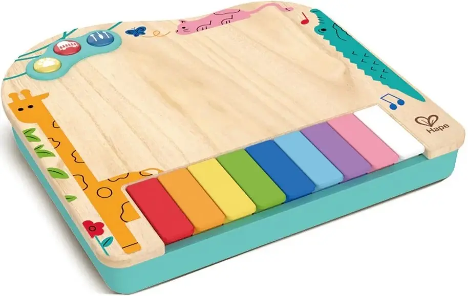 Jucarie interactiva Hape Dynamic Pixel Piano (Wood/Green)