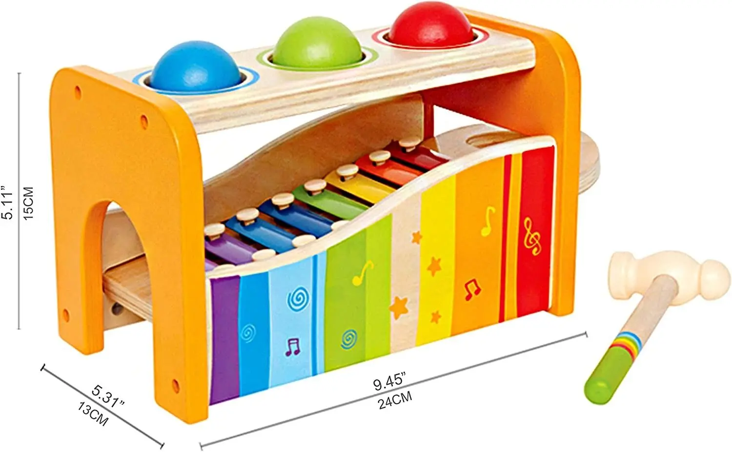 Xilofon Hape Pound and Tap Bench E0606 (Multicolor)