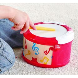 Jucarie muzicala Hape Drum E0620 (Red) Thumb