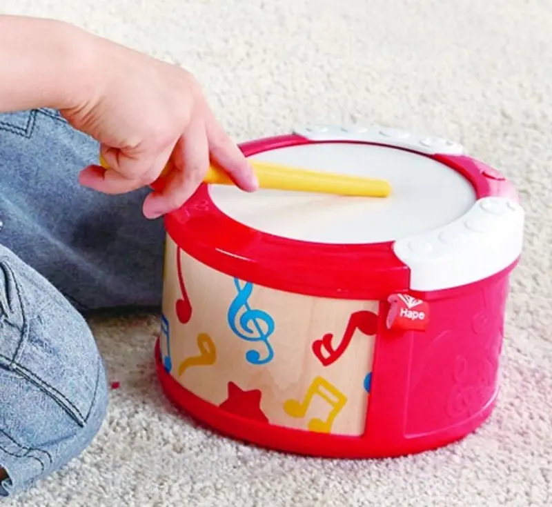 Jucarie muzicala Hape Drum E0620 (Red)