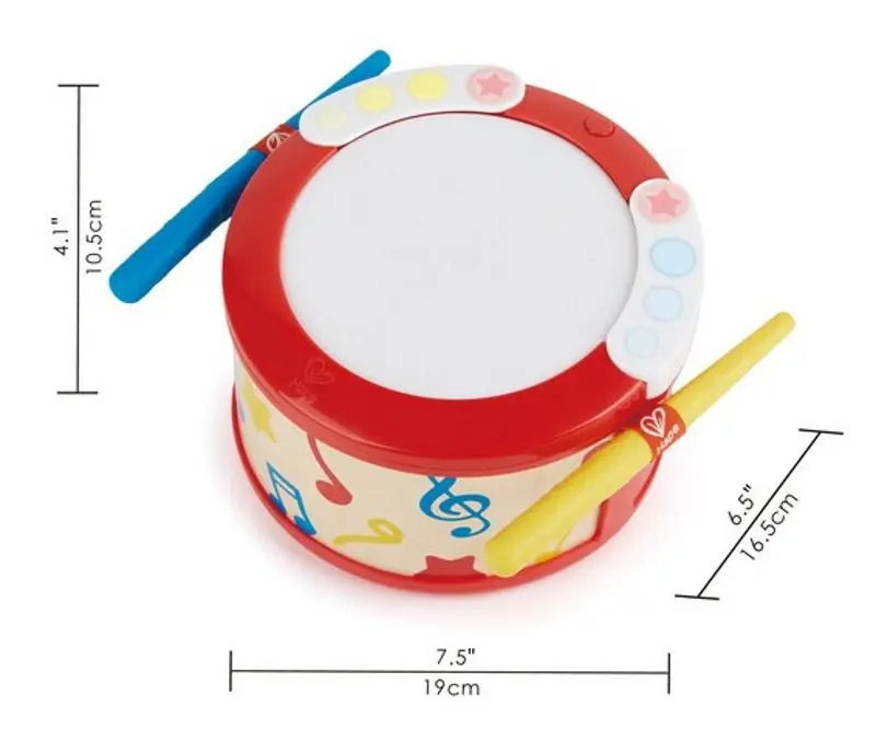 Jucarie muzicala Hape Drum E0620 (Red)