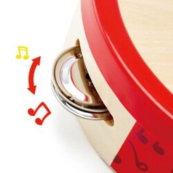 Jucarie muzicala Hape Tambourine E0607 (Multicolor) Thumb