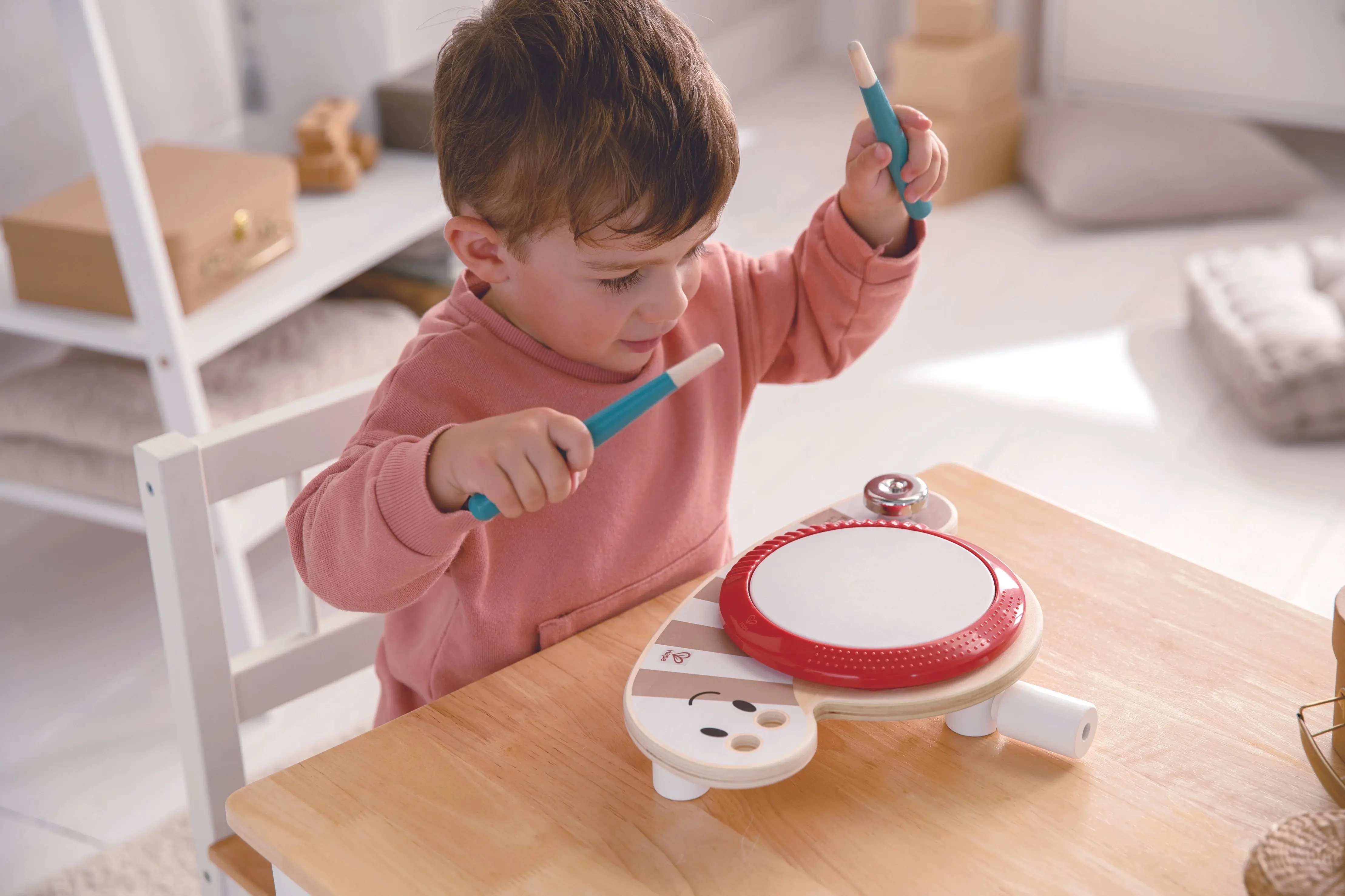 Jucarie muzicala Hape Drum Slug Dan E8532