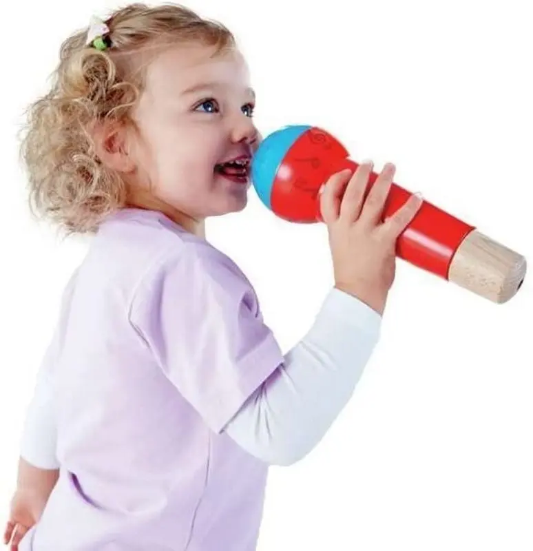 Jucărie muzicală Hape Microphone E0337 (Red/Blue)