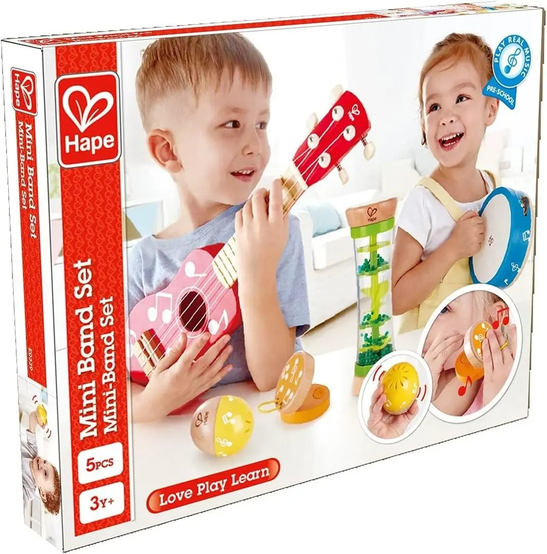 Набор музыкальных инструментов Hape Mini Band Set E0339 (Multicolor) - 4