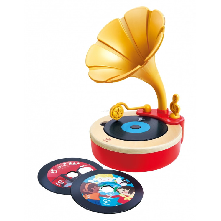Патефон Hape E0641 (Golden/Red)