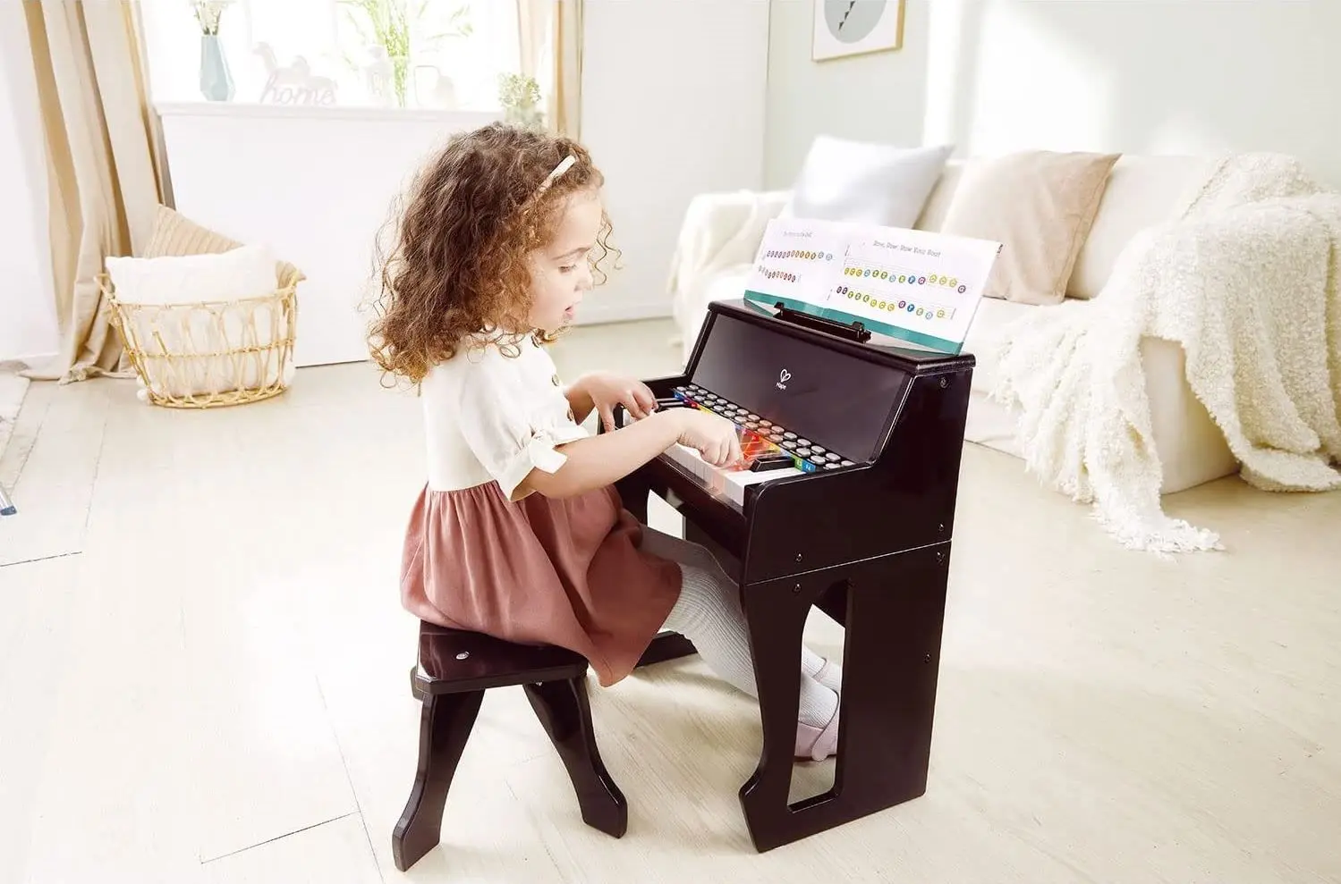 Пианино Hape Learn with Lights E0629 (Black)