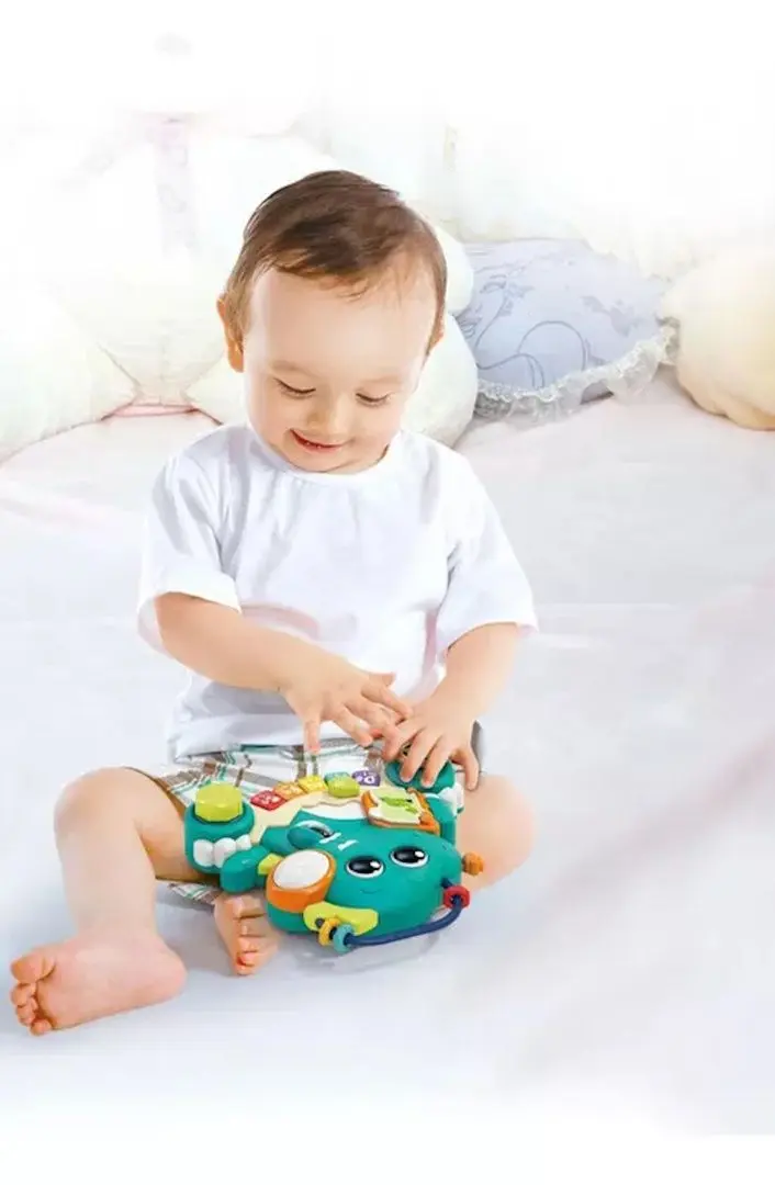 Jucarie mzicala 2in1 Hola Toys Discover Dinosaur HE8976 (Multicolor)