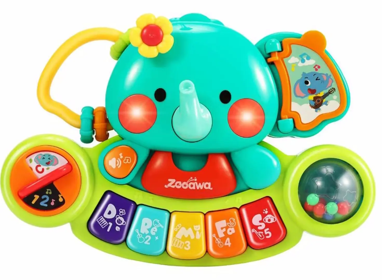 Jucarie muzicala Hola Toys Elephant 3135 (Multicolor)