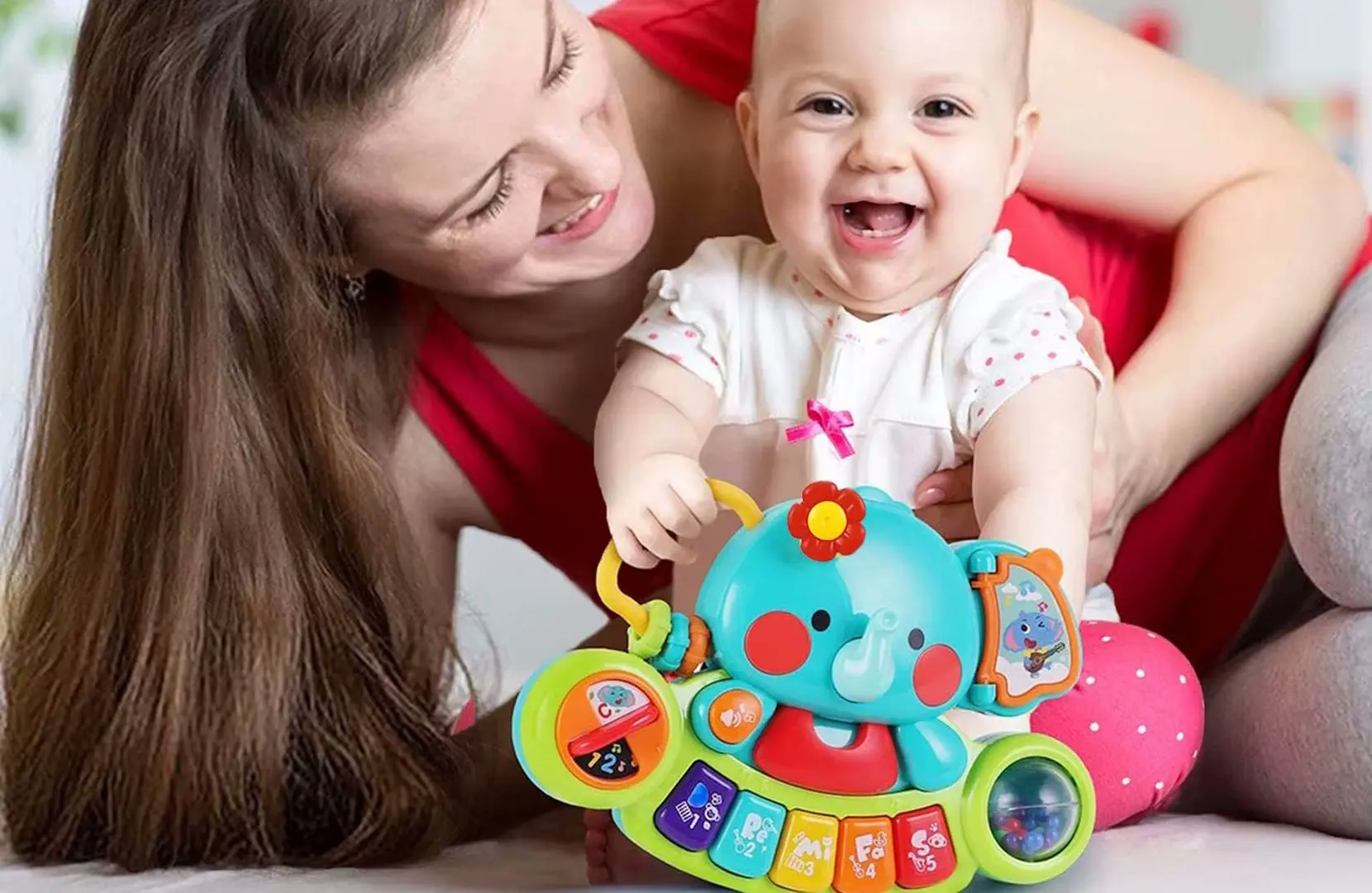 Jucarie muzicala Hola Toys Elephant 3135 (Multicolor)