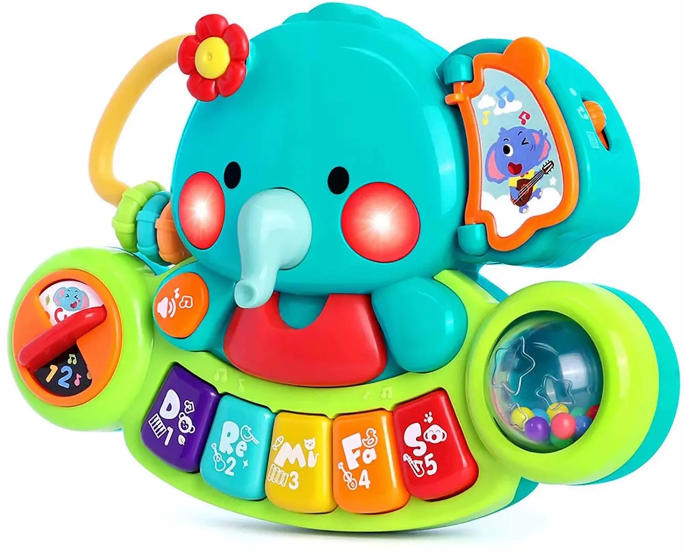 Jucarie muzicala Hola Toys Elephant 3135 (Multicolor)