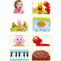 Jucarie muzicala + scaun Hola Toys Little Learners Piano Set (Multicolor) Thumb
