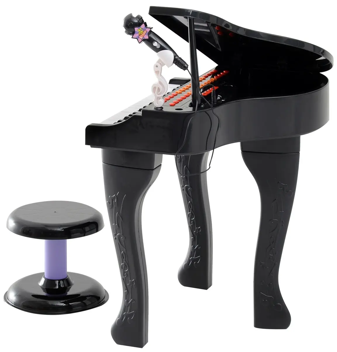 Детский синтезатор Homcom 390-003BK (Black) - 3