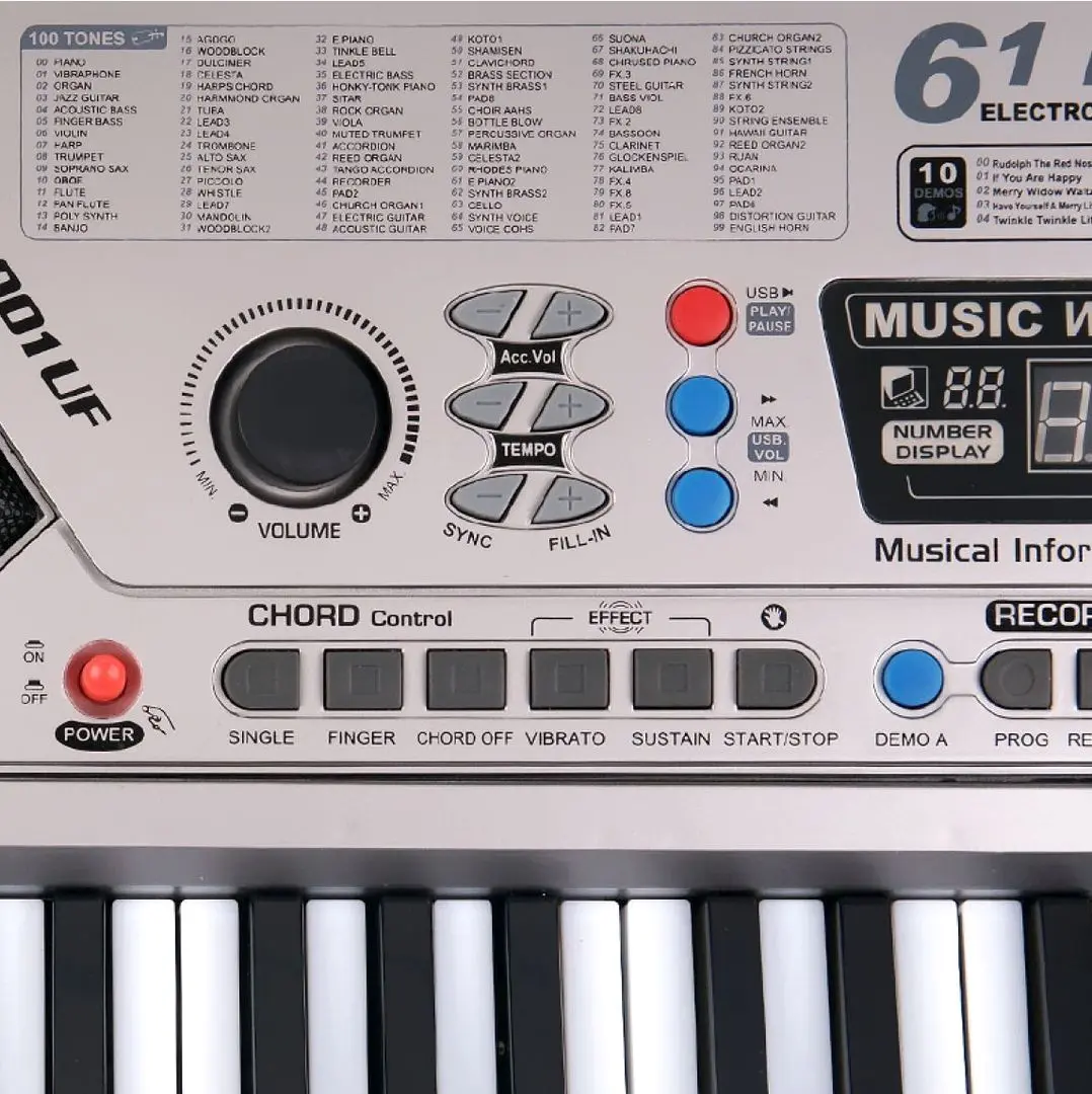 Sintetizator pentru copii MQ 001 UF (Grey)