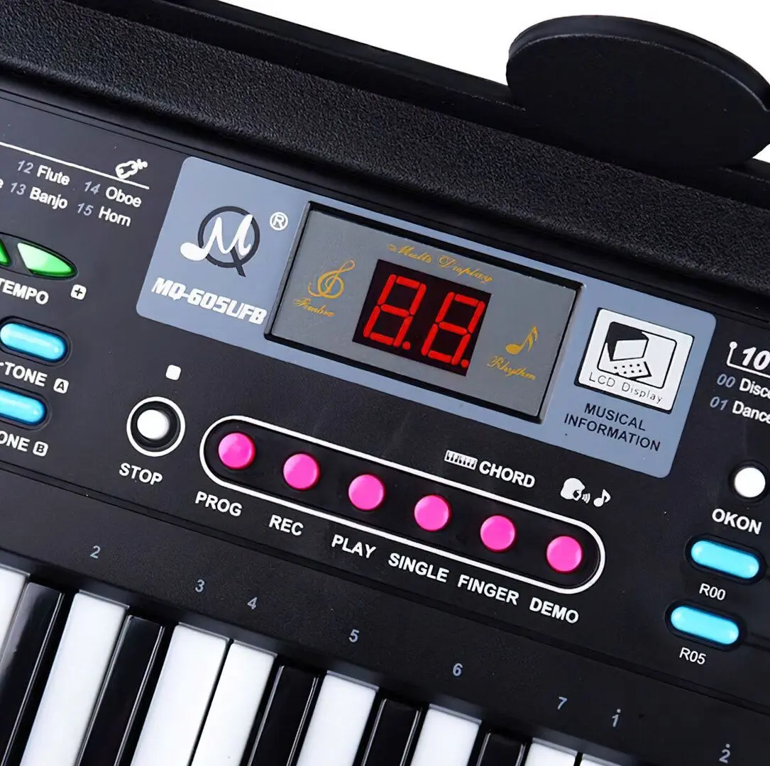 Sintetizator pentru copii MQ 605 UFB (Black)