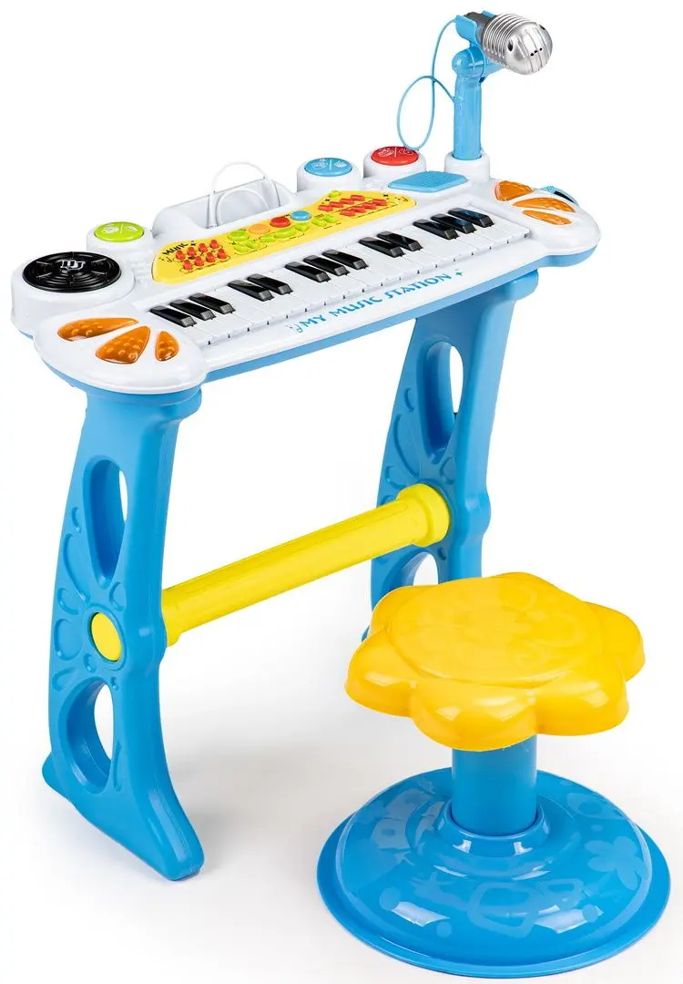 Sintetizator pentru copii Multistore HC490441 (Blue/Yellow)