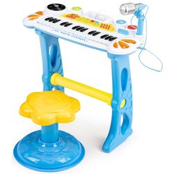 Sintetizator pentru copii Multistore HC490441 (Blue/Yellow)