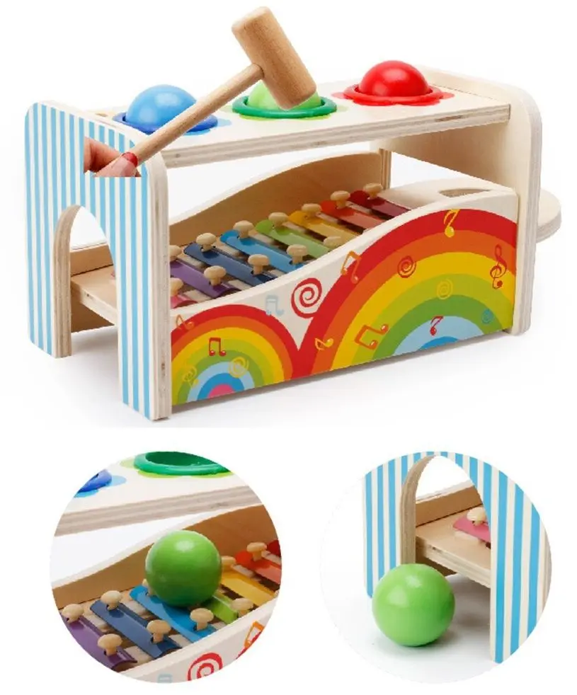 Набор музыкальных инструментов Rainbow Wooden Toy 5077 - 3