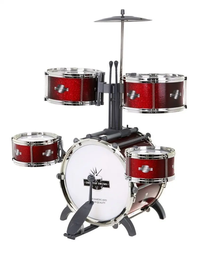 Tobe pentru copii Ramiz Drum Set 9008E-4 (Red)