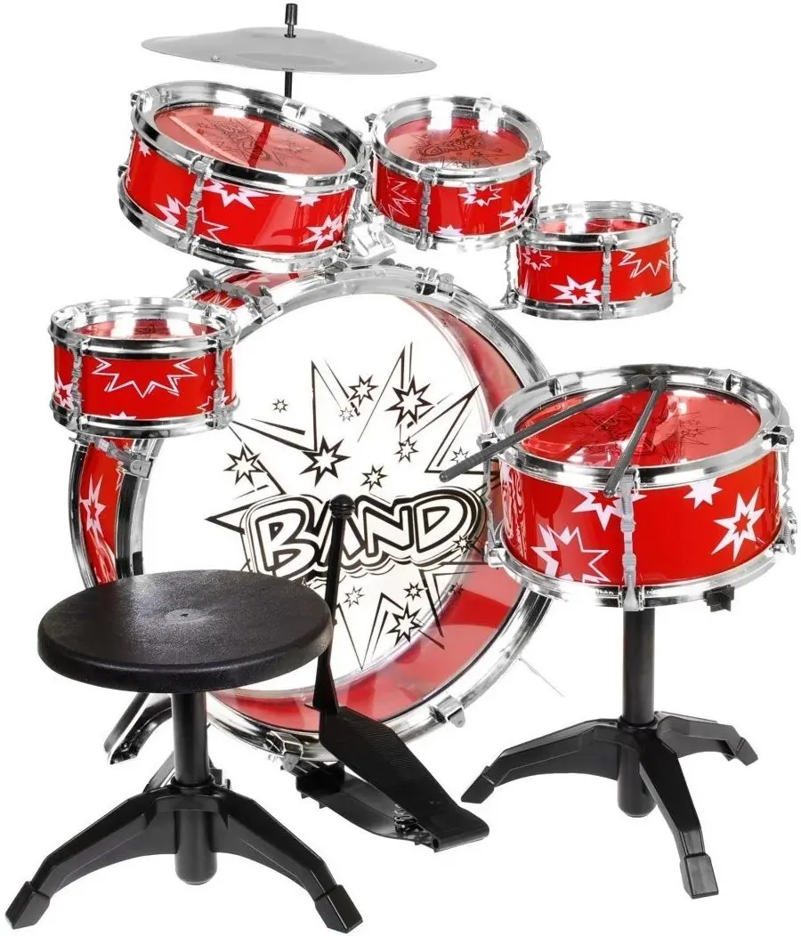 Детские барабаны Ramiz Musical Studio Big Band Rock'n Rhythm ZMU.28875A.CR (Red)