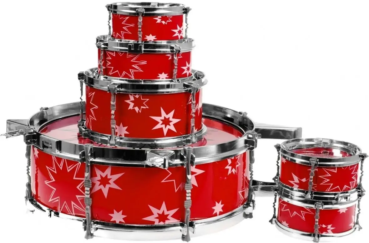 Детские барабаны Ramiz Musical Studio Big Band Rock'n Rhythm ZMU.28875A.CR (Red)