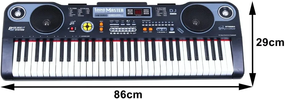 Детский синтезатор Ramiz MQ-860 USB (Black) - 3