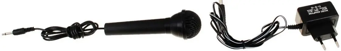 Sintetizator cu microfon pentru copii Ramiz MQ-012FM (Black)