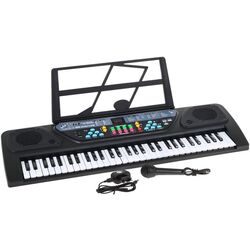 Sintetizator cu microfon pentru copii Ramiz MQ-6161UFB (Black)