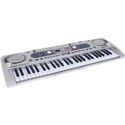 Sintetizator cu microfon pentru copii Ramiz MQ-824USB (Silver) Thumb