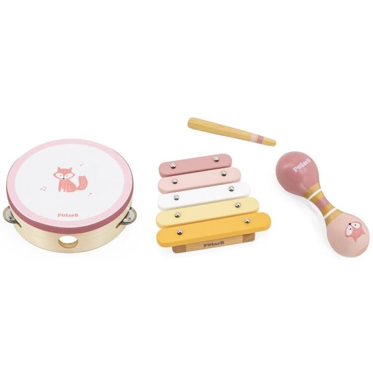 Set de instrumente muzicale Viga Toys PolarB 44214 (Green/Pink)