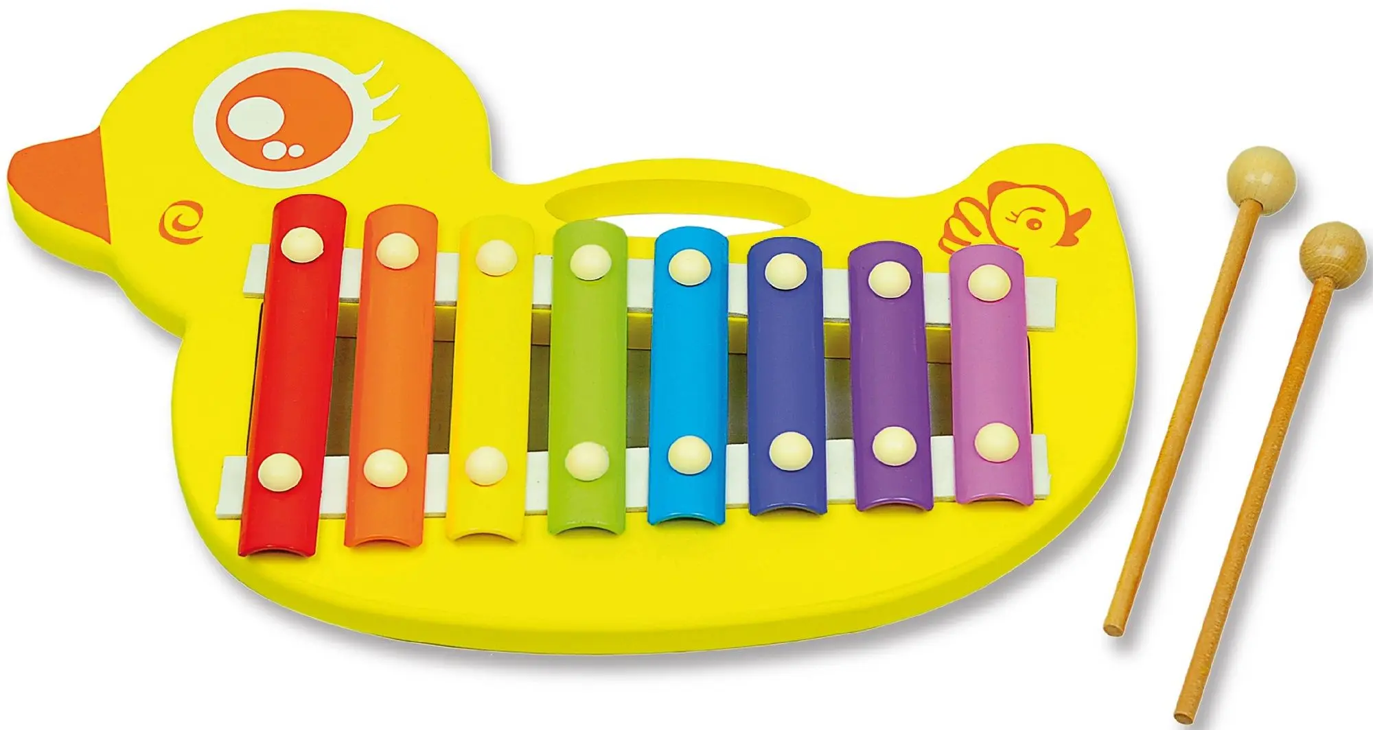 Xilofon Viga Wooden Duck 59769 (Yellow)